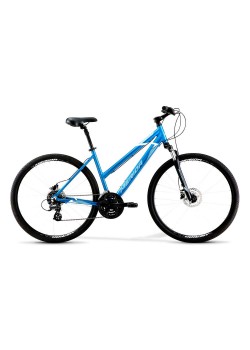 Велосипед гибридный Merida Crossway 10-D Lady Blue/White/Gray (2021)