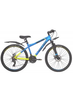 Велосипед подростковый RUSH HOUR XS 650 DISC (2021) Сине/Желтый