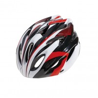 Шлем велосипедный Cigna WT-012 (чёрный/красный/белый)
